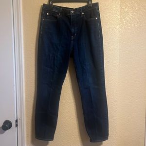 Gap vintage slim high rise jeans dark wash